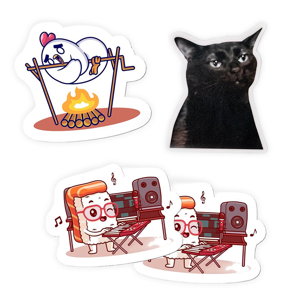 Die-Cut Stickers design and finish example 2