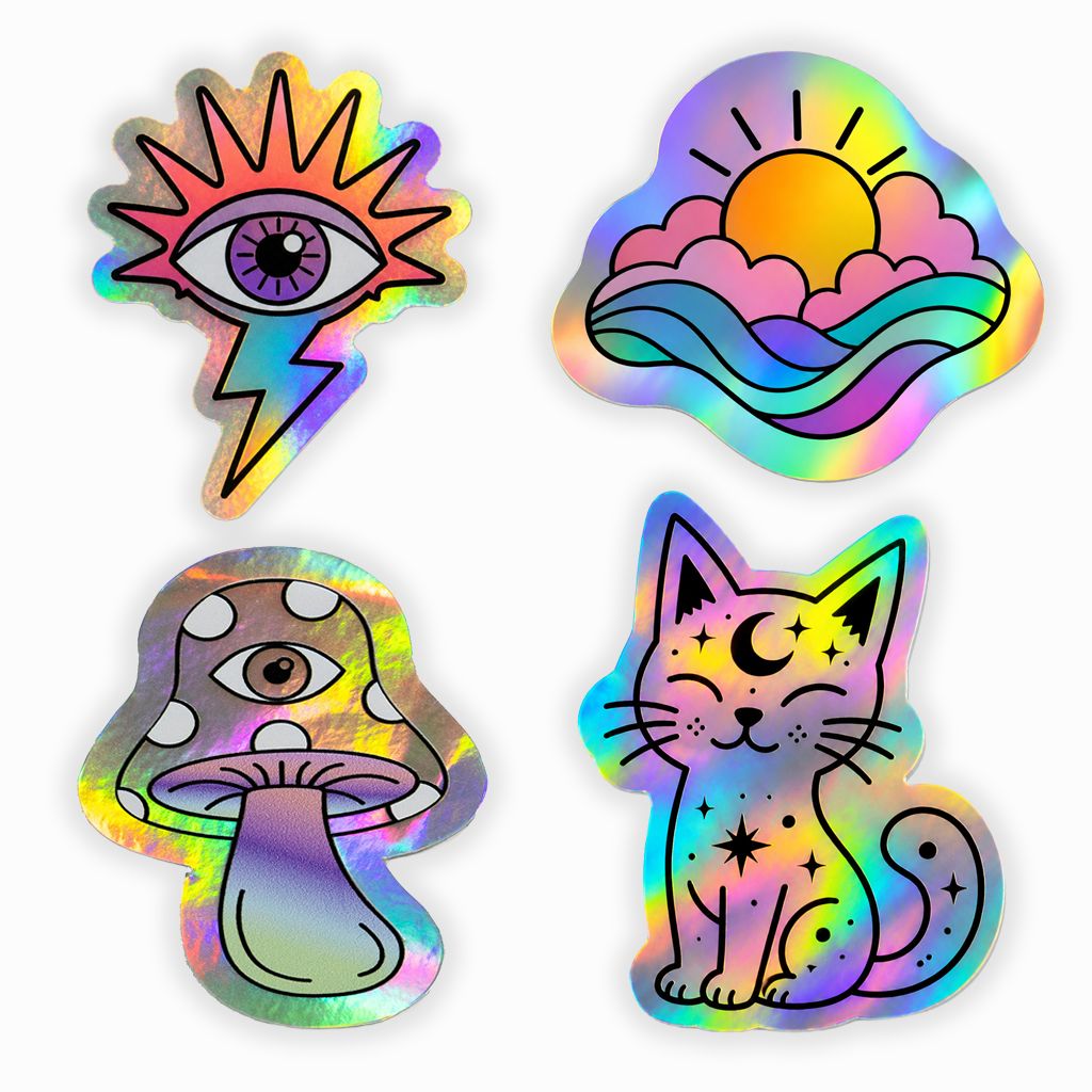 Holographic Stickers custom design example