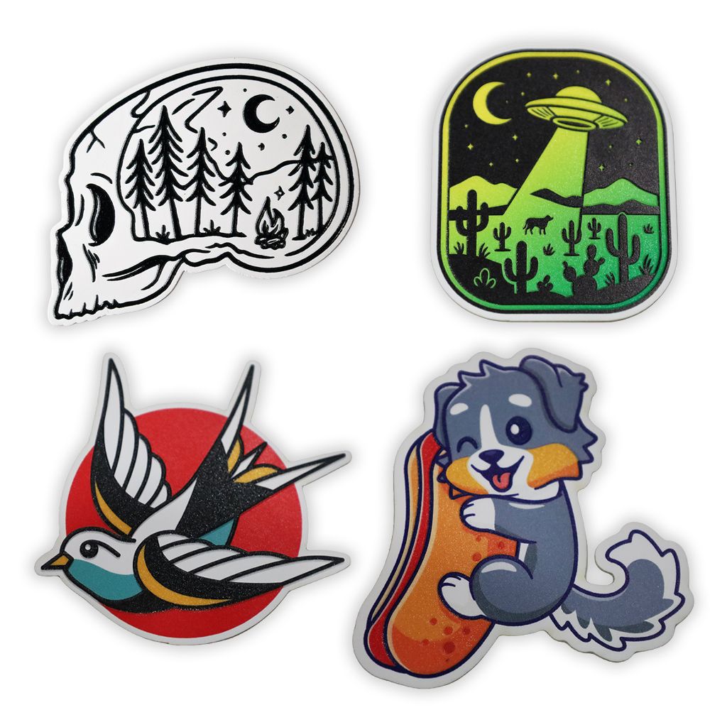Textured Stickers design and finish example 2