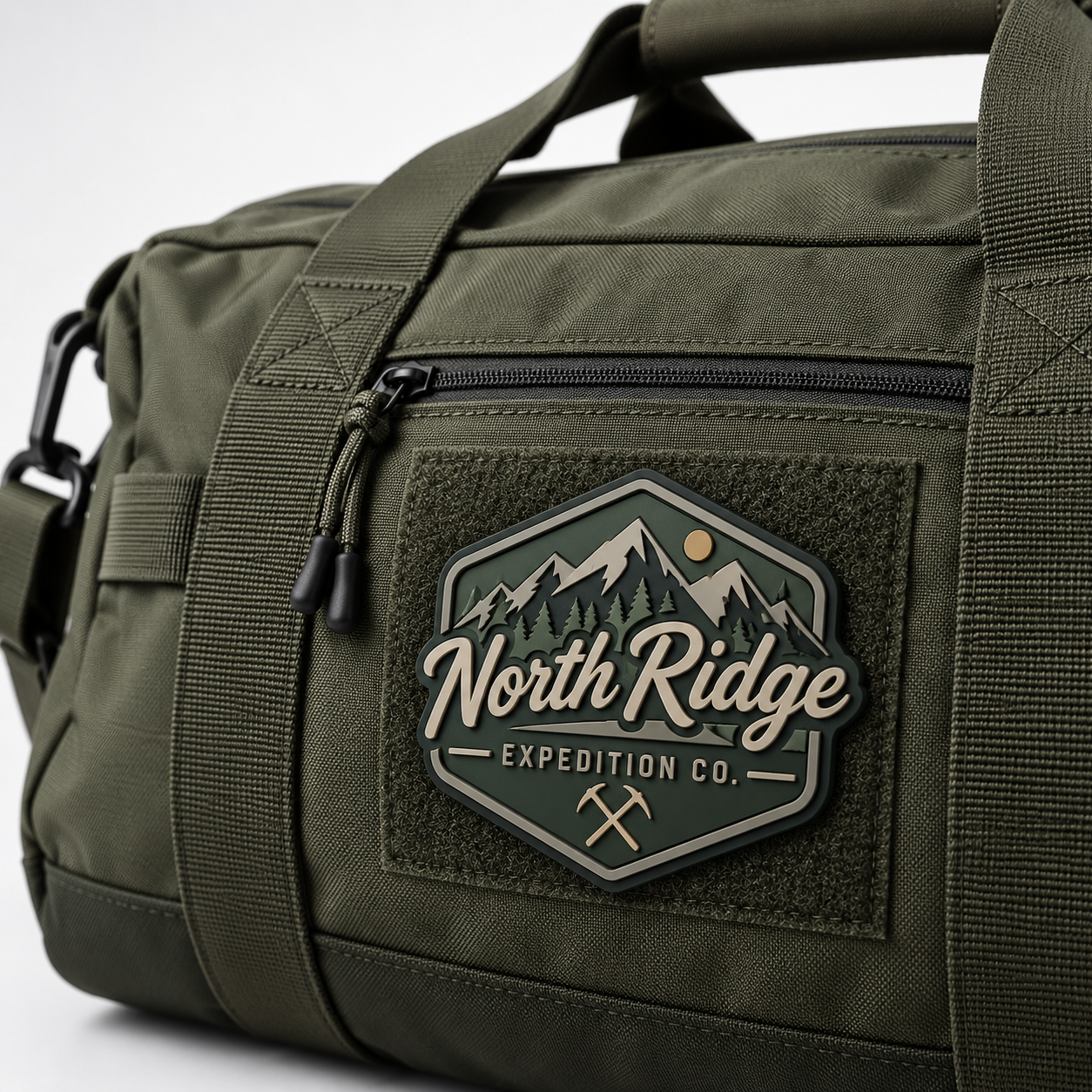 Custom pvc patches applied to apparel